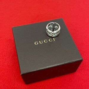 Gucci Knot Infinity Silver 925 Ring Accessory Jewelry No 12 Silver 29293
